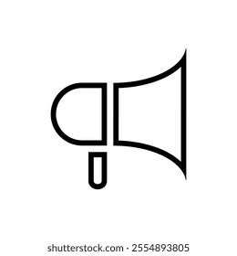 Megaphone icon set. Vector illustration.
