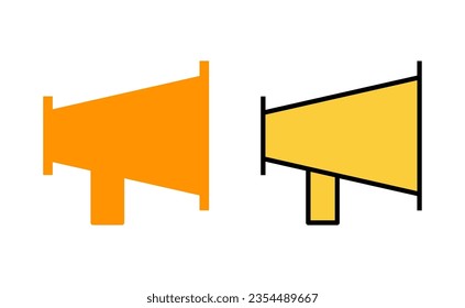 Icono Megáfono para aplicación web y móvil. Signo y símbolo del altavoz
