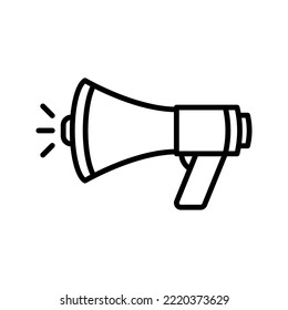 Megaphone icon. sign for mobile concept and web design. vector illustration