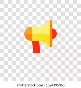 megaphone icon sign and symbol. megaphone color icon for website design and mobile app development. Simple Element from business and office collection for mobile concept and web apps icon.
