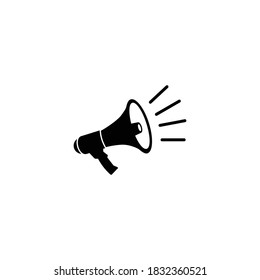 megaphone icon, megaphone sign and symbol vector design