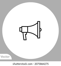 Megaphone icon sign vector,Symbol, logo illustration for web and mobile