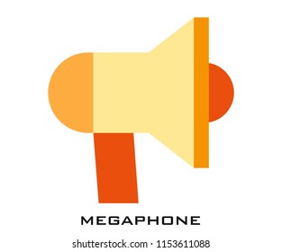 Megaphone icon signs