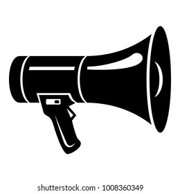 Megaphone icon. Simple illustration of megaphone vector icon for web