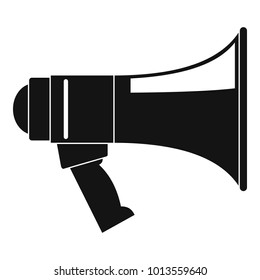 Megaphone icon. Simple illustration of megaphone vector icon for web