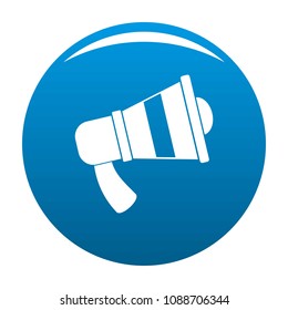 Megaphone icon. Simple illustration of megaphone vector icon for any design blue