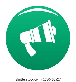 Megaphone icon. Simple illustration of megaphone vector icon for any design green