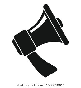 Megaphone icon. Simple illustration of megaphone vector icon for web design isolated on white background