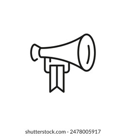 Megaphone icon. Simple megaphone icon for social media, app, and web design. Vector illustration.