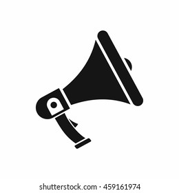 Megaphone icon in simple style isolated on white background