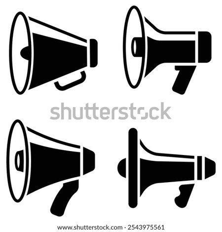 Megaphone Icon Simple Vector Illustration for Communication and Alerts