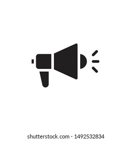 Megaphone icon. Megaphone Single Icon Graphic Design. Loudspeaker sign flat design style. Promotion Related symbol Isolated on White Background  - Vector illustration.  - Shutterstock ID 1492532834