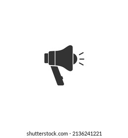 Icono de megáfono. Diseño gráfico de icono megáfono de icono único - Ilustración vectorial