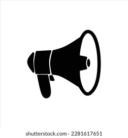 Megaphone icon. Megaphone Single Icon Graphic Design. Loudspeaker sign flat design style. Promotion Related symbol Isolated on White Background 