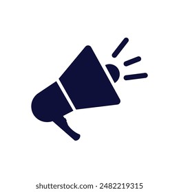 Megaphone icon. Megaphone Single Icon Graphic Design. Loudspeaker sign flat design style. Promotion Related symbol Isolated on White Background - Vector illustration.