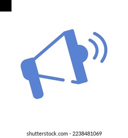 megaphone icon solid style vector