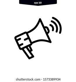 Icono Megáfono. ilustración vectorial de icono de altavoz