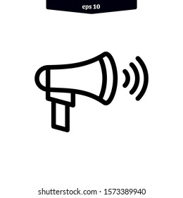 Megaphone icon. speaker icon vector illustration