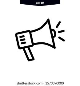 Megaphone icon. speaker icon vector illustration
