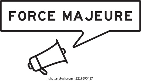 Megaphone-Symbol mit Sprachblase in Word-Gewalt auf weißem Hintergrund