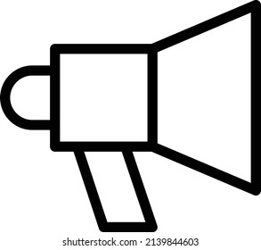Megaphone Icon, Startup Sign And Symbol Isolated On White Background.