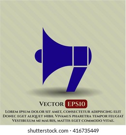 Megaphone icon or symbol
