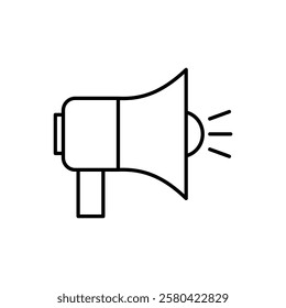Megaphone Icon. Megaphone Symbol. Loudspeaker Icon Vector. Loudspeaker illustration.