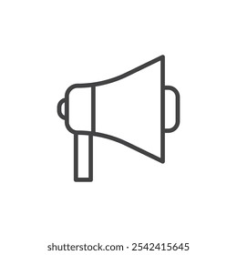 Megaphone icon Symbol mark in filled style