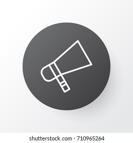 Megaphone Icon Symbol. Premium Quality Isolated Bullhorn Element In Trendy Style.
