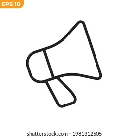 megaphone icon symbol template for graphic and web design collection logo vector illustration
