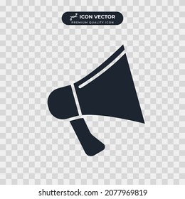 megaphone icon symbol template for graphic and web design collection logo vector illustration