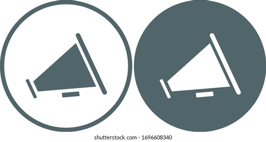 Megaphone icon. Megaphone symbol. Vector illustration