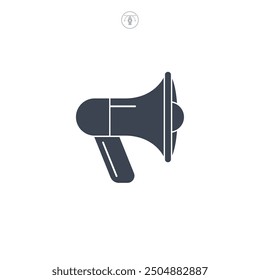 Megaphone icon symbol vector illustration isolated on white background