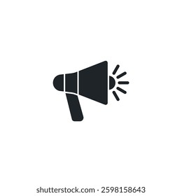 Megaphone icon symbol vector illustration isolated on white background
