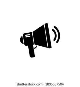 Megaphone icon symbol vector on white background