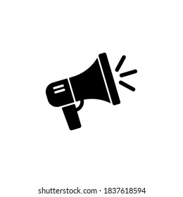 Megaphone icon symbol vector on white background