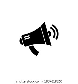 Megaphone icon symbol vector on white background