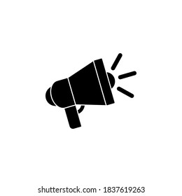 Megaphone icon symbol vector on white background
