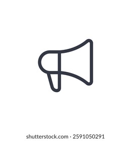 megaphone icon symbol vector sign isolated on white background illustration for graphic and web design