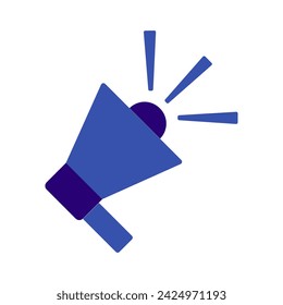 megaphone icon symbol. Vector stock illustration. Announcement symbol element for design. Vector flat design for poster, card, wallpaper, poster, banner. Editable. EPS 10. isolated on white background