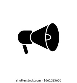 Plantilla de icono Megáfono. Ilustración del vector