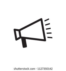 megaphone icon trendy design template