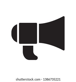Megaphone icon in trendy flat style design. Vector graphic illustration. Megaphone symbol for website design, logo, app, and ui. Vector file. EPS 10.