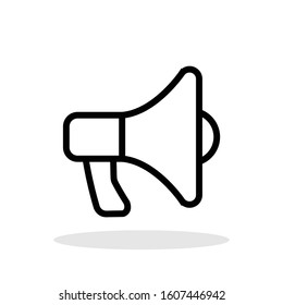 Megaphone icon in trendy flat style. Advertising symbol for your web site design, logo, app, UI Vector EPS 10. 