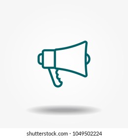 Megaphone icon vector.