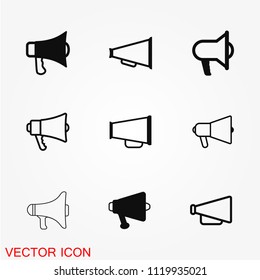 Megaphone icon vector