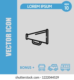 Megaphone icon vector