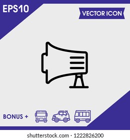 Megaphone icon vector
