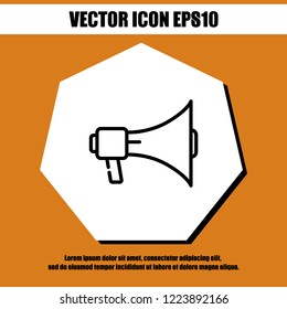 Megaphone icon vector