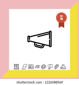 Megaphone icon vector